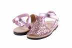 SANDALIA MENORQUINA RIA EN GLITTER CON VELCRO